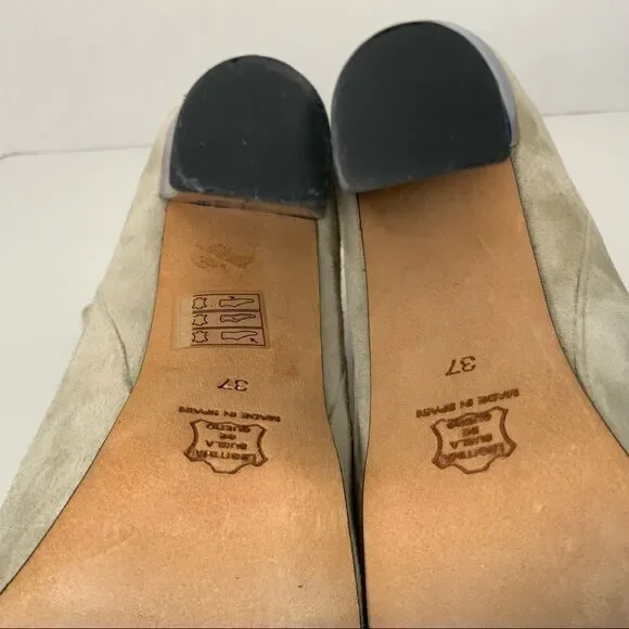 CARVEN high heel suede booties. - Picture 12 of 12